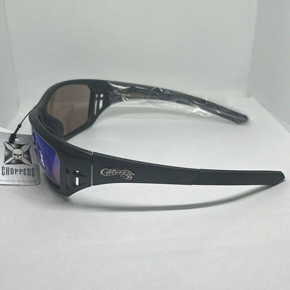 Choppers Biker Mens Mirrored Sunglasses - Picture 3 of 3